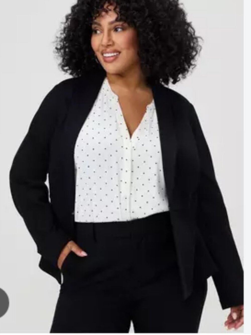 TORRID Studio Luxe Ponte Peplum Blazer 2 2X Black Stretch Career Jacket Business